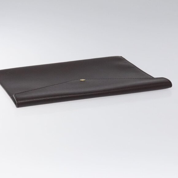 LOUIS VUITTON Taiga Document Case Clutch Bag Acajou M99087 LV Auth JB083 - Picture 7 of 16